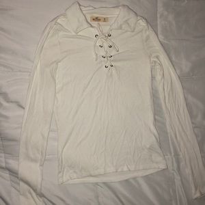 White collar long sleeve